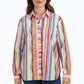 Boyfriend No Iron Watercolor Stripe Tunic