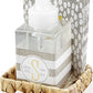 Initial Soap & Towel Basket Set