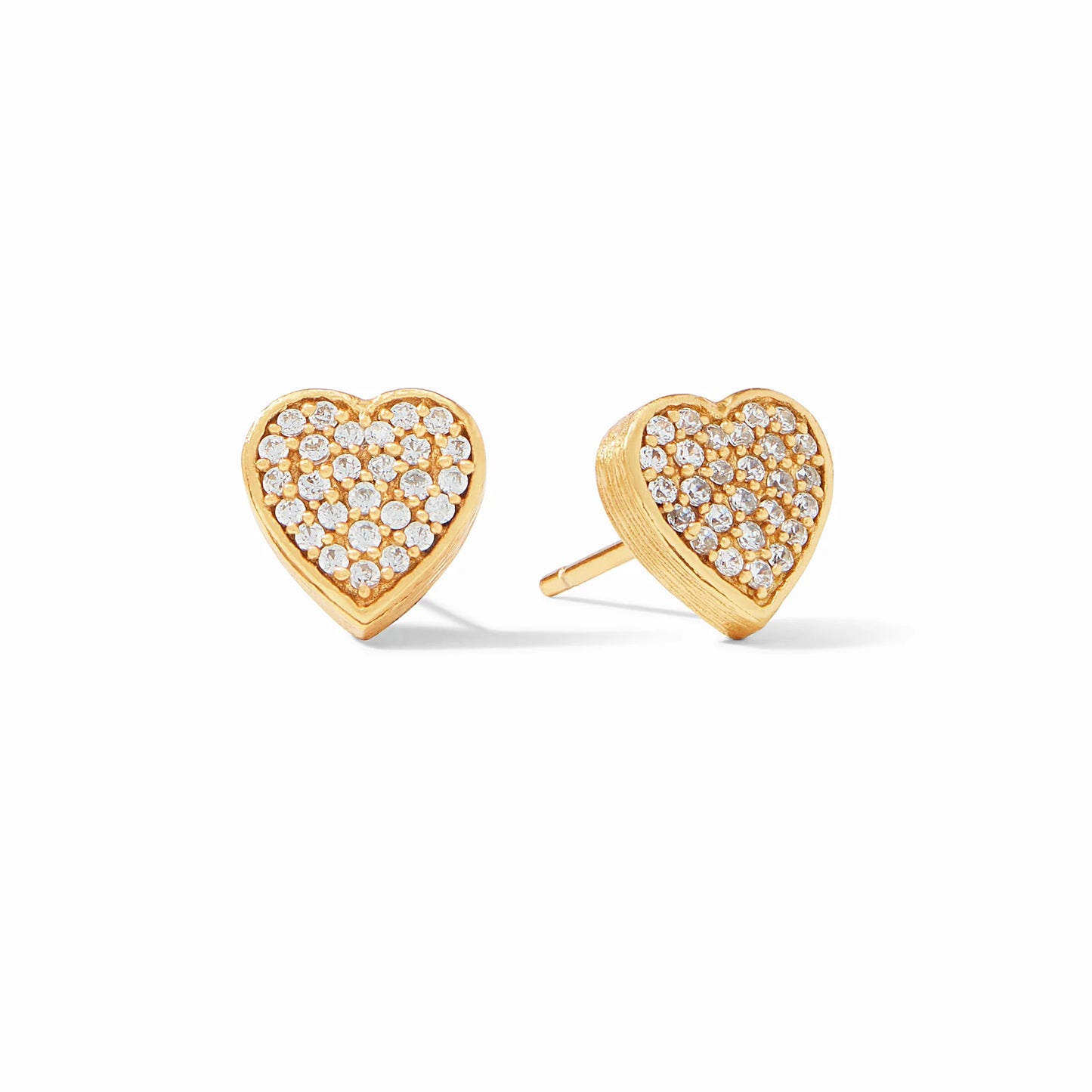 Heart Pave Gold Stud