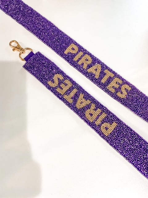 Beaded Collegiate Bag Strap