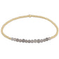 Gold Bliss 2mm Bead Bracelet-Gemstone