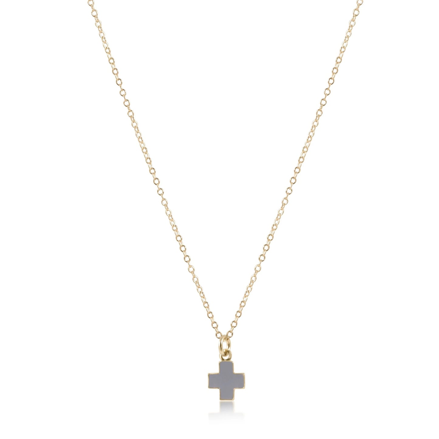 16" Necklace Gold - Signature Cross