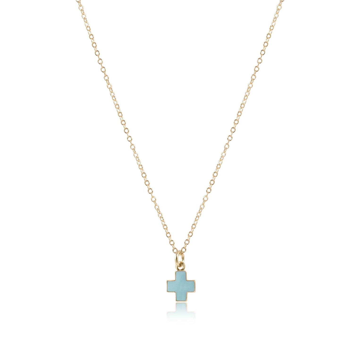 16" Necklace Gold - Signature Cross
