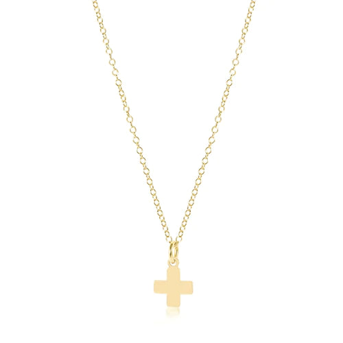 16" Necklace Gold - Signature Cross
