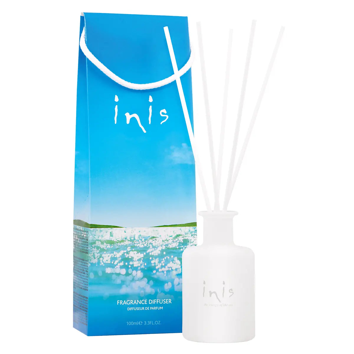 Inis fragrance diffuser, made from seaweed extracts, jojoba oil, and vitamen e.