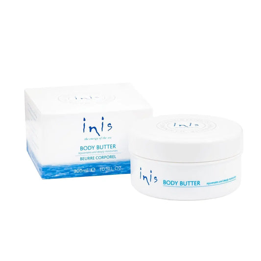 Inis body butter, made from seaweed extracts, jojoba oil, and vitamen e.