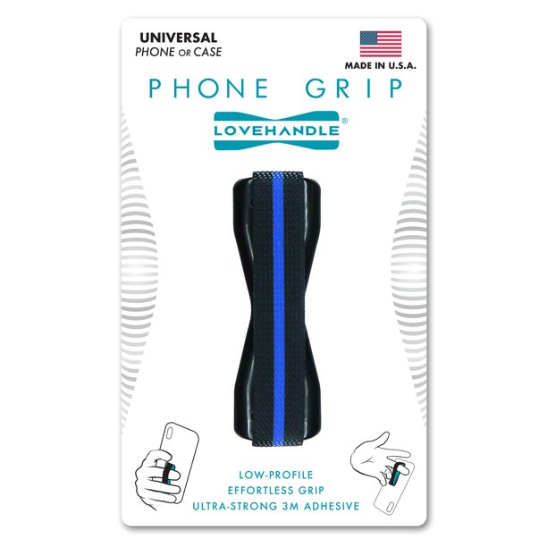 Thin blue line phone grip, made to be used as a phone handle or kickstand for your phone.