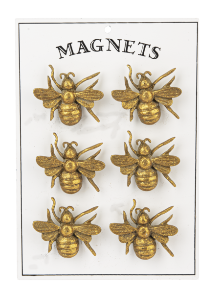 Gold Bee Magnet Set