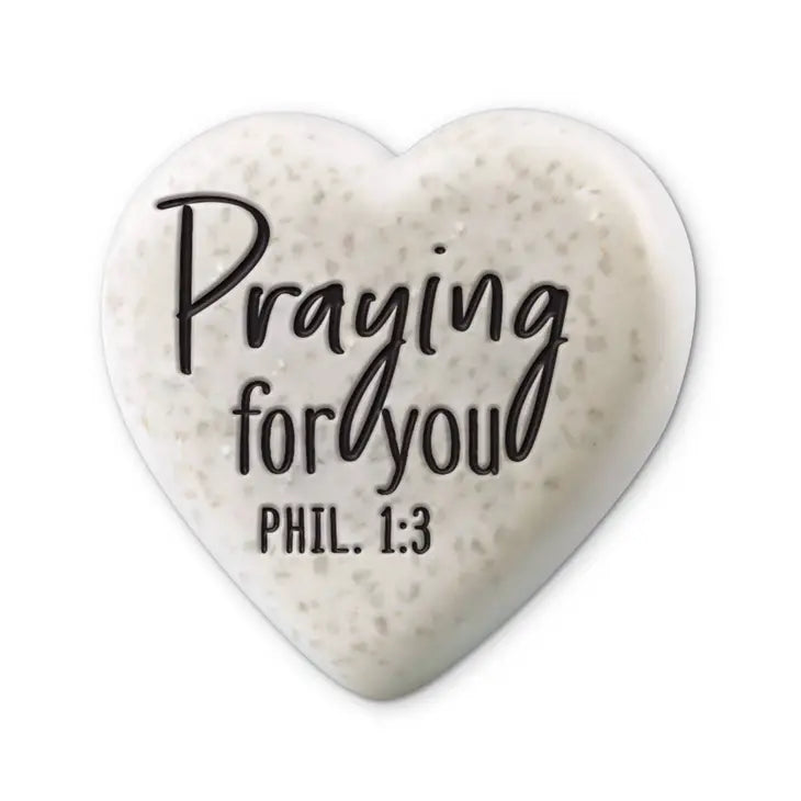 Scripture Heart Stone