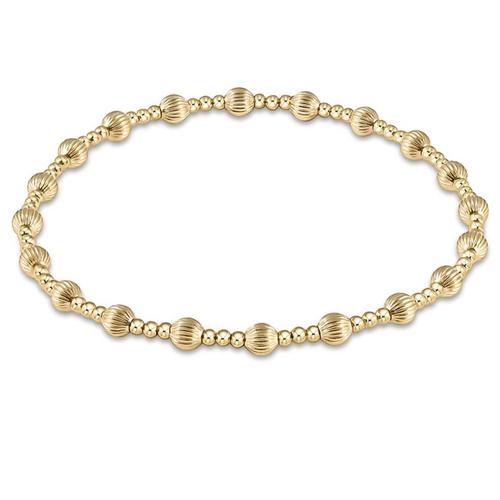 Extends- Dignity Sincerity Pattern 4mm Bead Bracelet