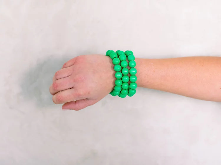 Green Caroline beaded bracelet