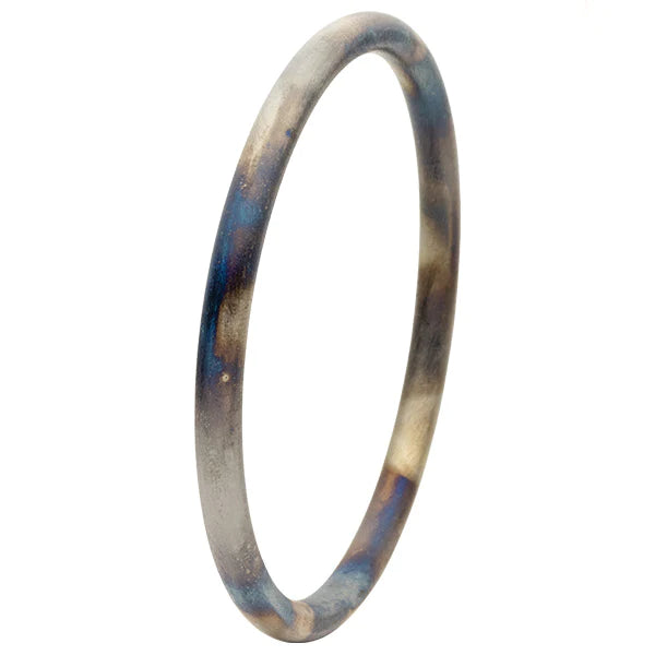 Burnished Round  Bangle