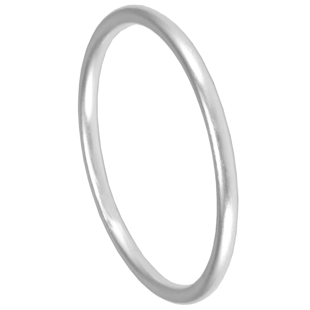 Light Silver round bangle