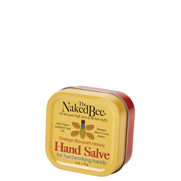 Small Canister of Hand Salve by Naked Bee for Hardworking Hands, 2oz.