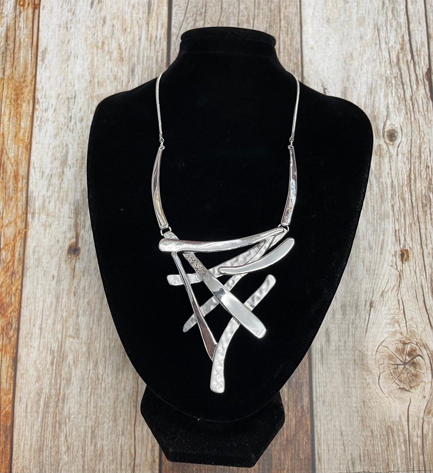 AJ Rhodium Necklace