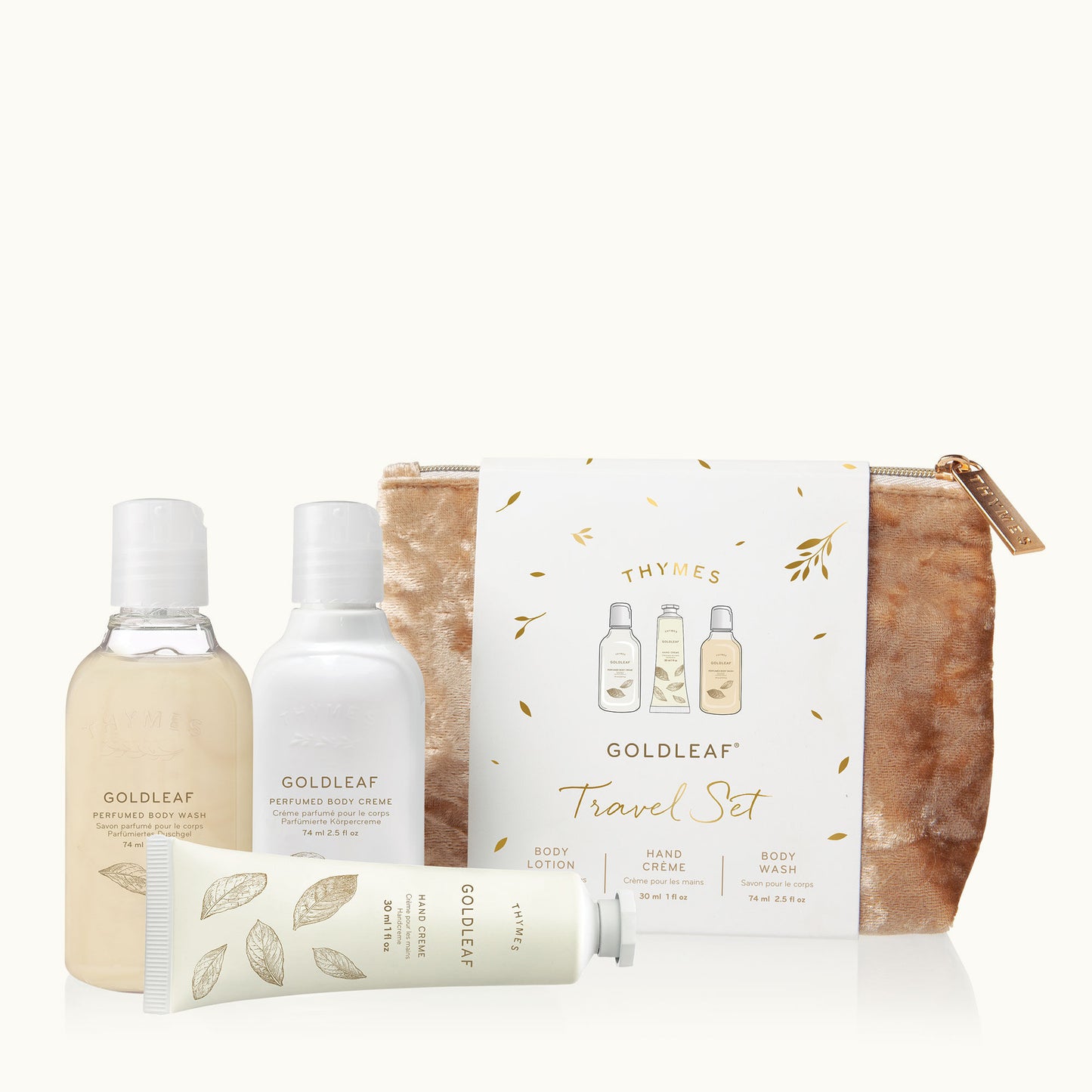 Goldleaf Travel Set with Beauty Bag